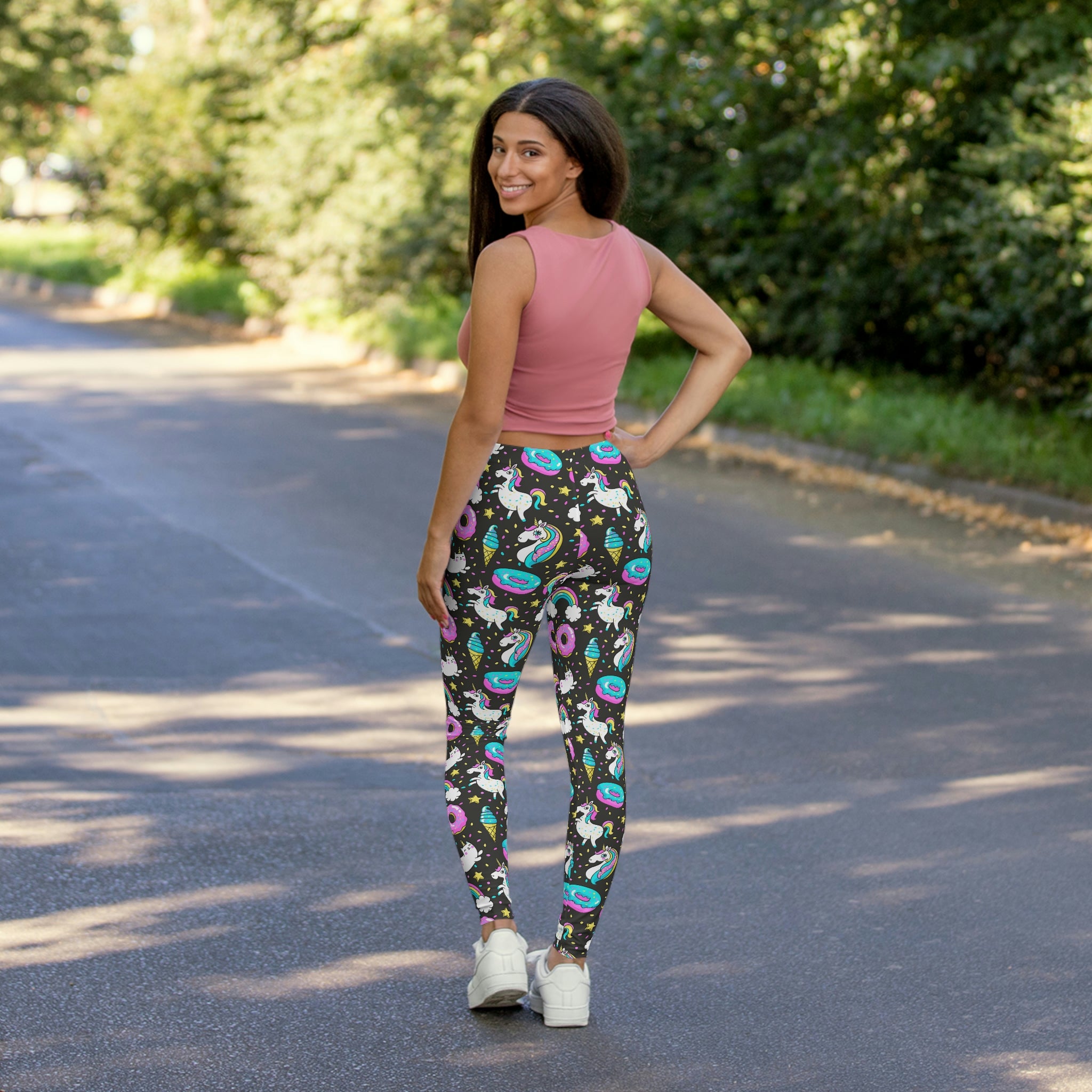 Caticorn Unicorn Donut Leggings